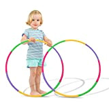 RayE Lot de 2 cerceaux hula hoop, pour enfants, 8 sections démontables, avec sac à cordon, adaptés au Hula Hoop, au fitness ...