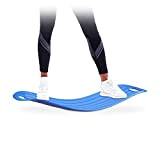 Relaxdays Planche d’équilibre Twist Board Balance Board entraînement fitness muscles abdos jambes 150 kg, bleu