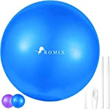 ROMIX Ballon Pilates, 23cm Anti-éclatement Petit Ballon de Fitness pour Equilibre et Stabilité, Antidérapant Balle de Gymnastique pour Yoga et ...