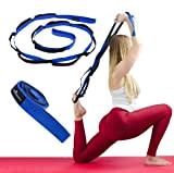 Sangle Extensible non élastique avec 11 Boucles - Yoga Stretch et le Pilates - de qualité supérieure - Ruban pour ...