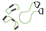 Schildkröt Fitness, lot de 3 extenseurs, 3 tubes de résistances et de longueurs différentes: 65/95/106cm, couleurs: vert-noir, 960021