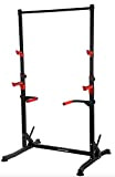 Squat Rack v2/Barre de Traction Ajustable/Barre Fixe/Developper couché/Pull up Bar/Cage à Squat/ DIPS BAR