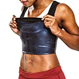 Sweat Shaper Débardeur d'entraînement Premium Slimming Polymer Sauna Vest, Small/Medium - Black