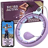 Swiss Activa+ Cerceau Fitness Hula Hoop - Smart Hula Hoop 60-112cm - Hula Hoop Qui ne Tombe jamais - Houla ...