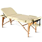Table de Massage Mobile Professionnelle - Lit de Massage - Chaise de Massage avec 3 Zones réglables en Hauteur avec ...