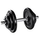 TecTake Set d'haltères Courts Poids Barres disques Fitness Musculation Biceps - diverses modèles - (20kg | no. 402365)