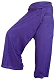 Thai Fisherman Pants Yoga violet écharpe longue pantalons paréos douces