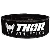 Thor Athletics - Ceinture Powerlift Noir - Ceinture d'haltérophilie - Ceinture de levage - Accessoires d'entraînement de force - Powerlifting ...