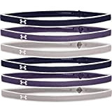 Under Armour Women's Mini Athletic Headbands, 6-Pack , Midnight Navy (412)/Gray Wolf , One Size Fits All