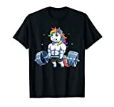 Unicorn Weightlifting Men Women Deadlift Fitness Gym Workout T-Shirt
