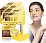 URAQT 24K Gold Powder Masque Pour Les Yeux CollagèNe, 30Pcs Gold Under Eye Treatment Masks, anti-rides et hydratant, Anti-Rides, Les ...