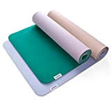 Viavito Ayama Tapis de Yoga 6mm, Color- Green/Blush