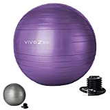 Vivezen - Ballon de Yoga, Fitness, Gymnastique - 4 Dimensions et 2 Coloris