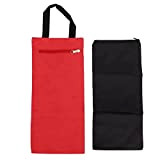 Wallfire Yoga Sandbag 3 Colors Zippered Design Oxford Cloth Material Rollable Foldable Weighted Fitness Bag for TrainingRed 41.5x18 cm0 Sand ...
