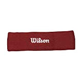 WILSON Mixte Headband Bandeau, Rouge, Taille unique EU