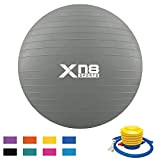 XN8 Ballon de Gymnastique Exercice Fitness Balle de Yoga 55cm 65cm 75cm 85cm, Siège Anti Burst Grossesse Suisse Anti-dérapant Stabilité ...