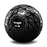 Yes4All NZQD Slam Balls 4,5 - 18,1 kg/Slam Medicine Ball Version/Ballon d'exercice sans Rebond, adapté pour l'entraînement Crossfit et la ...