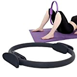 zhppac Anneau Yoga Ring Fitness Entraînement Anneaux Pilates Élastique Anneaux Anneau Cuisse Exerciseur Remise en Forme Cercle Magique Black,-